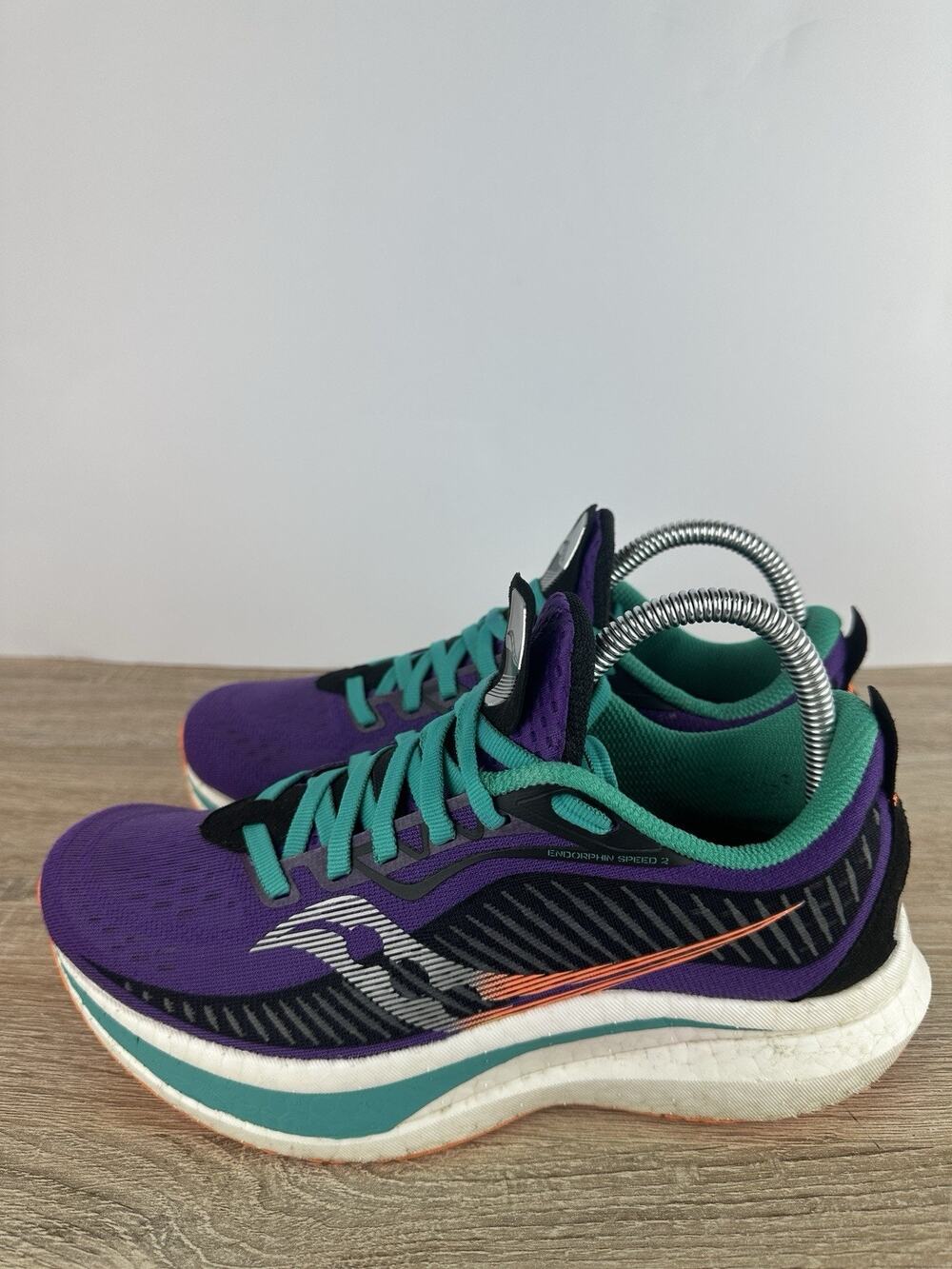 Saucony Endorphin Speed 2 Women’s Running Shoes Purple Teal US 7.5 EU 38.5